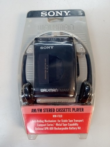 Vintage Sony Walkman AM/FM Stereo Cassette Player with Headphones WM-FX10 SEALED - Bild 2 von 15