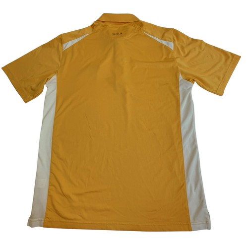 Greg Norman Mens yellow short-sleeve polo shirt size Small Torrey Pines CA Golf - Picture 3 of 11