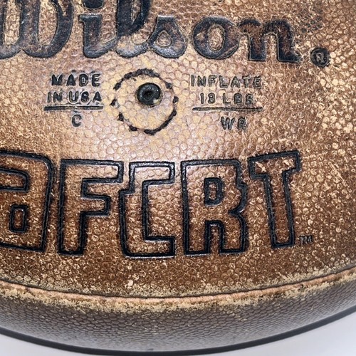 Wilson 1001 Vintage Exclusivo NFL Patrón Piel de Cerdo Cuero Fútbol AFCRT Años 80 EE. UU. - Imagen 9 de 10