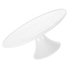 1Pc Decorative Cake Tray Household Dessert Stand Ceramic Baking Tray (White)