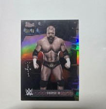 2025 Topps Chrome Cactus Jack WWE Triple H 9/10 BLACK ⚫️ REFRACTOR #30 🔥