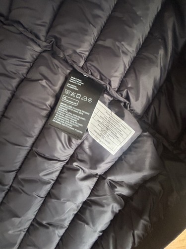 H&M Black Puffer Light Weight Full Zip Up Hooded Jacket Men's Size Large Casual - Picture 9 of 24