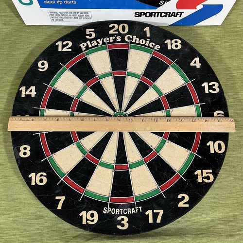Vintage Sportcraft Player's Choice 18” Bristle Dartboard, Hand Wired Spider - Picture 12 of 21