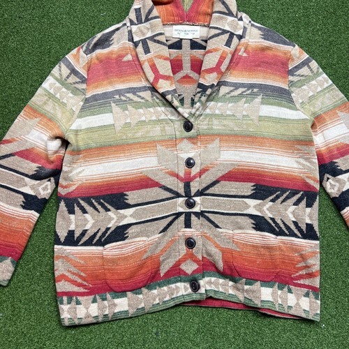 Ralph Lauren Denim & Supply Aztec Tribal Western Cardigan Large Women's - Picture 4 of 20