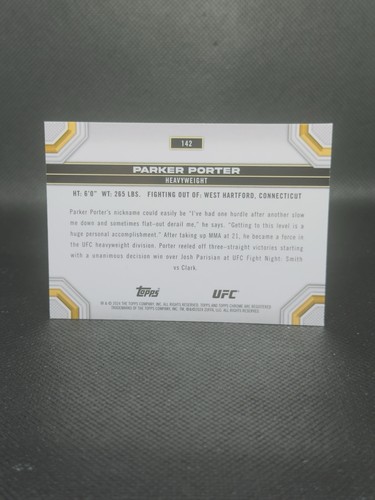 2024 Topps Chrome UFC - X-Fractor - #142 Parker Porter - Picture 2 of 2