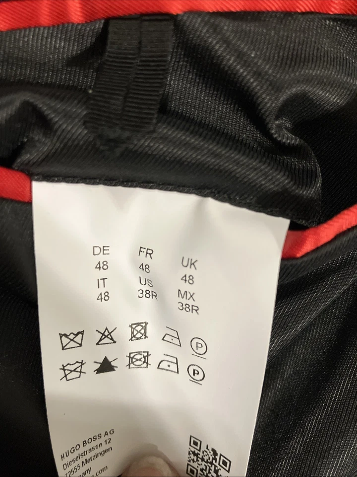 Hugo Boss Mens Modern fit Suit Jacket Blazer 38 R Black Solid Stretch - Image 4 of 4