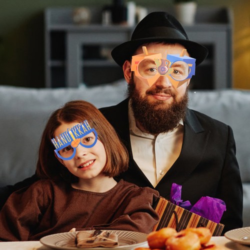 8 Pcs Hanukkah Glasses Decoration Eyeglasses Fancy Children's Decorative - Picture 2 of 12