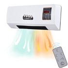 2 in 1 1800W Wall Mounted Heater & Air Cooling Fan Combo with Remote Control