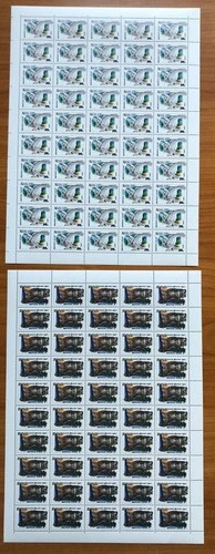 SU Soviet Union Owls Michel No. 6063, 6064 MNH Sheet