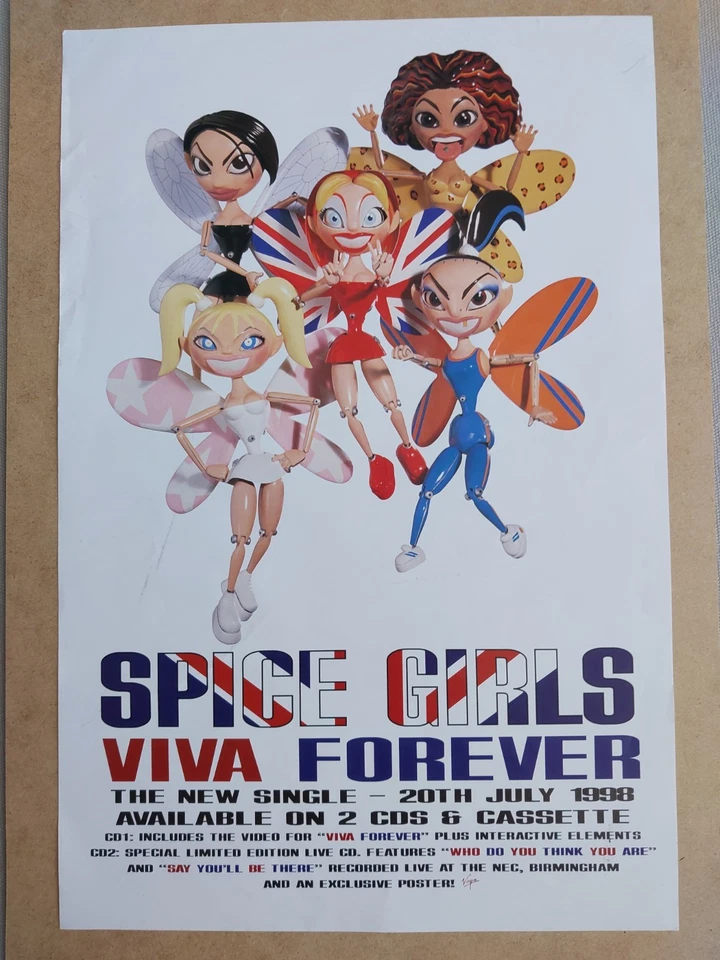 Spice Girls Viva Forever 1998 Virgin Promo Poster Framed Original - Image 2 of 4