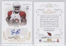 2013 National Treasures Signatures Century Gold /49 Jaron Brown Rookie Auto RC