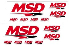 Msd Racing Decals Stickers Sticker Sheet Of 7 Set Of 2 Nhra