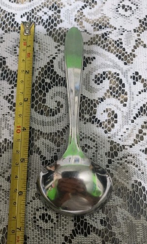 VINTAGE PLAIN POINTED STAINLESS STEEL CREAM & SAUCE LADLE ๐ ๐ค๐ค - Picture 14 of 14