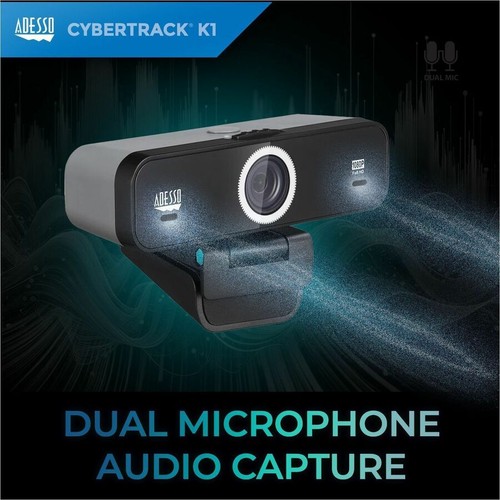 Adesso CyberTrack K1 Webcam - 2.1 Megapixel - 30 fps - USB 2.0 - 第 11/11 張圖片