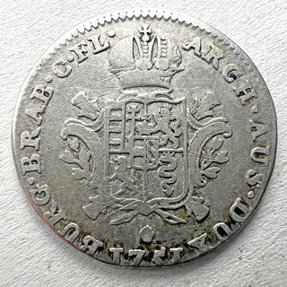 Austrian Netherlands Brabant Antwerpen: 1/8 Ducaton 1751. Maria Theresia 1740 80
