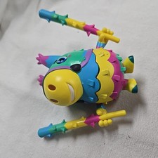 Pinata Smashlings Pinata Box Donkey Action Figure 2 Sticks! Rainbow Colors 6"