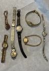Lot Of 7 Vintage Women’s Wristwatches- Bulova Timex Wyler Pulsar