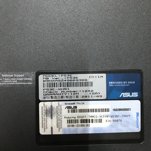 ASUS P53E 15.6" Laptop i5-2430M 2.40GHz 4GB RAM 500GB HDD (Windows 10 Pro) - Picture 11 of 11