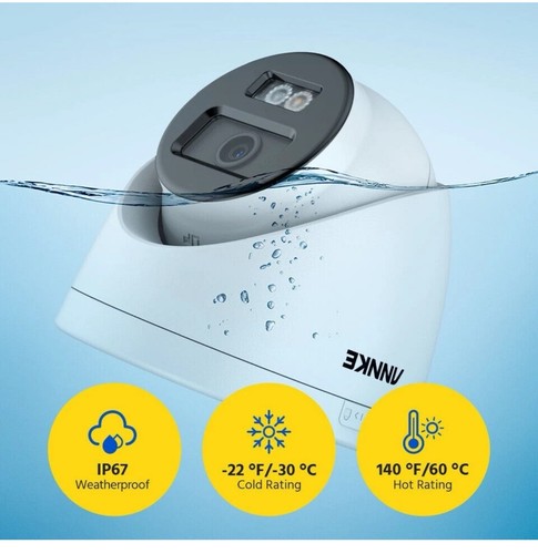 ANNKE 4K POE Color CCTV Security IP Camera Audio Mic 8MP Human/ Car Detection - Picture 3 of 11