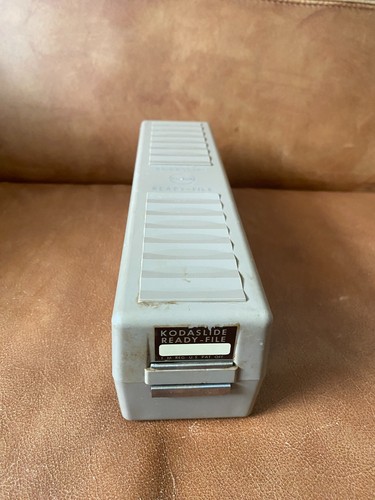 Kodak Kodaslide Ready File 35mm Diabehälter Kunststoff Aufbewahrungsbox 9,5 x 2,5"