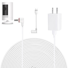 25FT Power Cord and Adapter Compatible with Ring Spotlight Cam Pro Battery , Sti