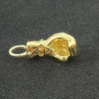 14KT GOLD PLATED  BOXING GLOVE CHARM PENDANT 3D- 2262