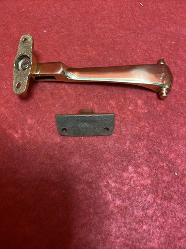 Window Casement Fastener And Catch Polished Brass Georgian Style Rope Design - Picture 9 of 10