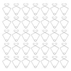 50PCS Steel Ceiling Hooks Drop Ceiling Hanger Hooks Ceiling Tile Hooks for Home