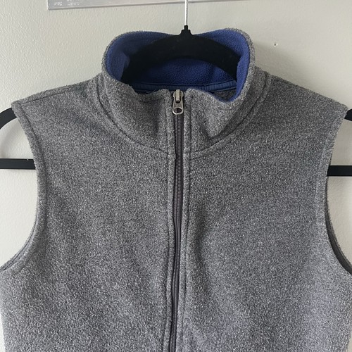 Abercrombie & Fitch gilet donna grigio con accenti blu anni 90, taglia small - Foto 5 di 11