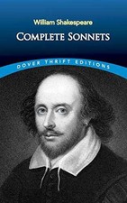 Complete Sonnets (Dover - Paperback, by William Shakespeare - Acceptable n