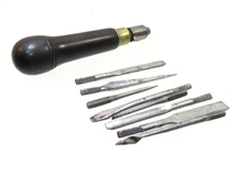 T NICE JS FRAY & CO ROSEWOOD MULTI TOOL HANDLE WITH TOOLS