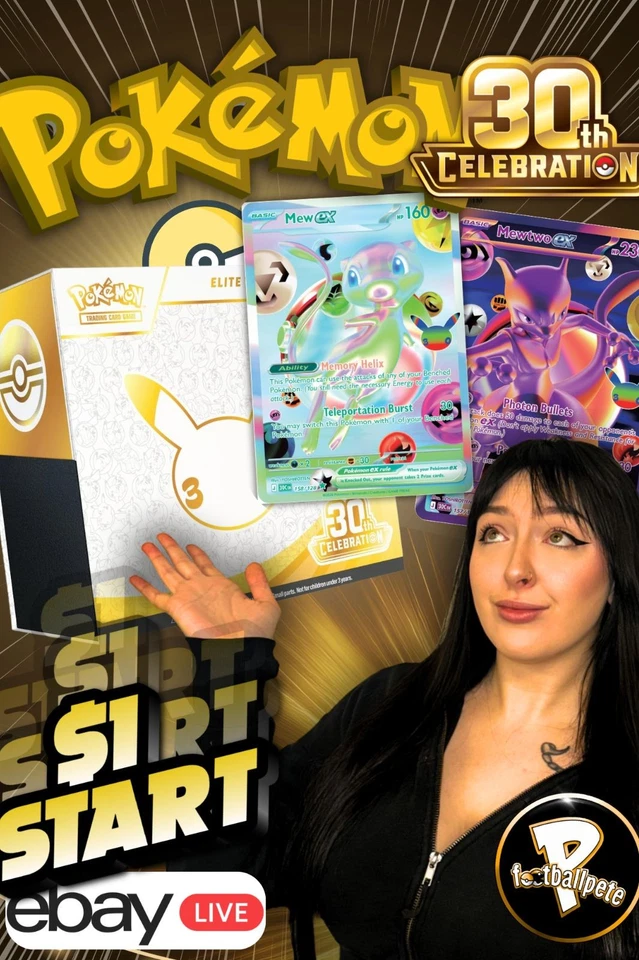 🎉$1 START POKEMON + 30th ANNIVERSARY🎉W/ ROSE