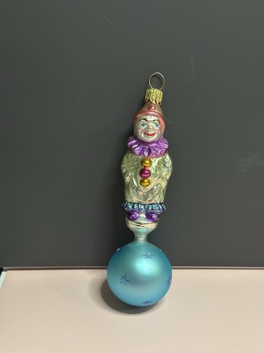 Vintage 1993 Christopher Radko Zirkusstern Clown Ornament 93-358-1 sehr guter Zustand - Bild 6 von 8