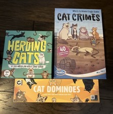 ThinkFun Cat Crimes Logic Game Set Herding Cats Dominoes Brand New Sealed