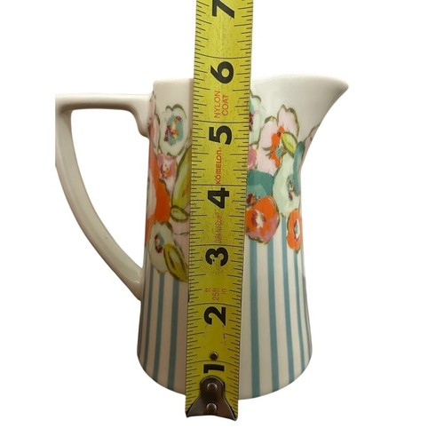 Little E Studio Blumenkrug bunt gestreift Küchendeko - Bild 5 von 5