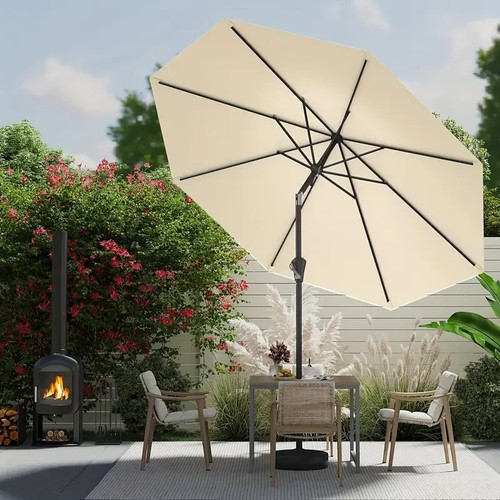 8-11 FT Outdoor Patio Umbrella Push Button Tilt Durable UV Resistant Waterproof - Picture 6 of 7