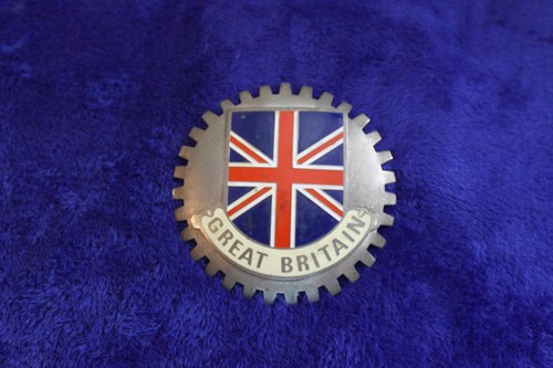 Great Britain Union Jack Grille Badge Bumper Topper Accessory MG Jag Morris AC - Picture 8 of 8