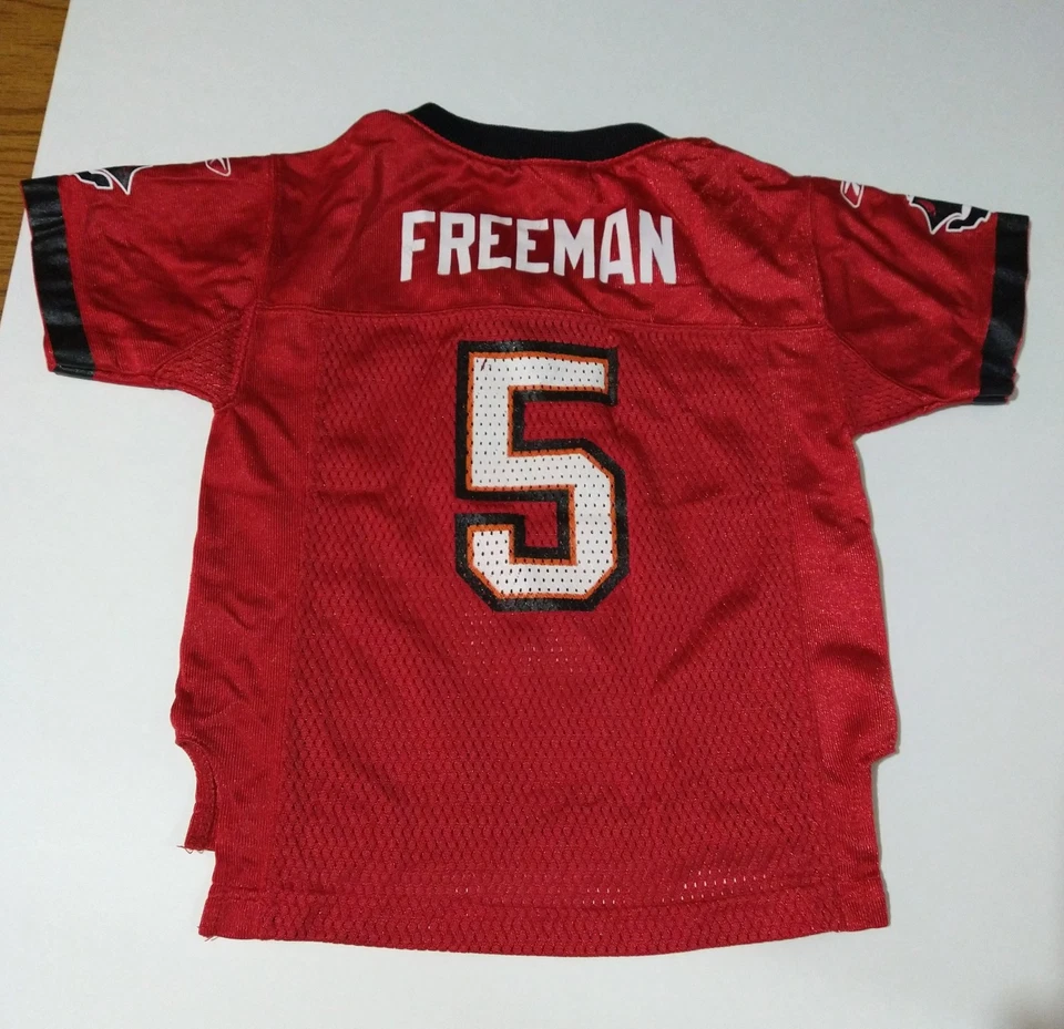 Camiseta Usada de los Tampa Bay Buccaneers #5 Josh Freeman Equipo NFL Talla 2t🏈🏈 Foto 2 de 4