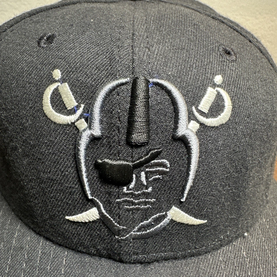 De colección Años 90 Oakland Raiders Snapback Nueva Era NFL Trace Hat Muy Raro Nuevo Con Etiquetas Foto 2 de 4