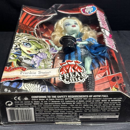 MUÑECA FREAK DU CHIC FRANKIE STEIN MONSTER HIGH CIRCUS MAGICIAN 2014 - Imagen 11 de 15