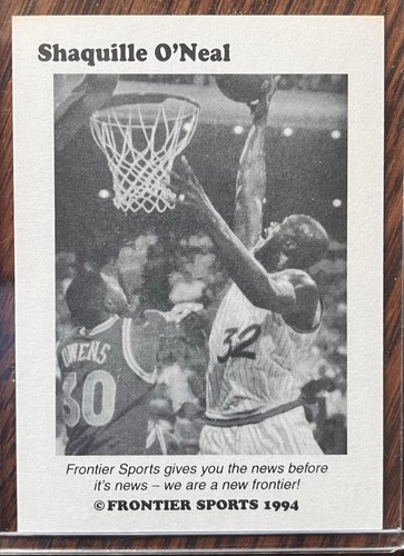1994 Frontier Gold #NNO Shaquille O'Neal Orlando Magic. HOF - Picture 2 of 2