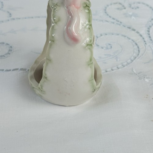 Greenbrier Int’l Bunny in Egg Pale Pink Bow Pastel Trim Easter Spring Ornament - Picture 6 of 8