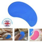 BLUE Flexible Bowl Scraper Pastry Dough KIDNEY SHAPED Cake Making UK Made S7378