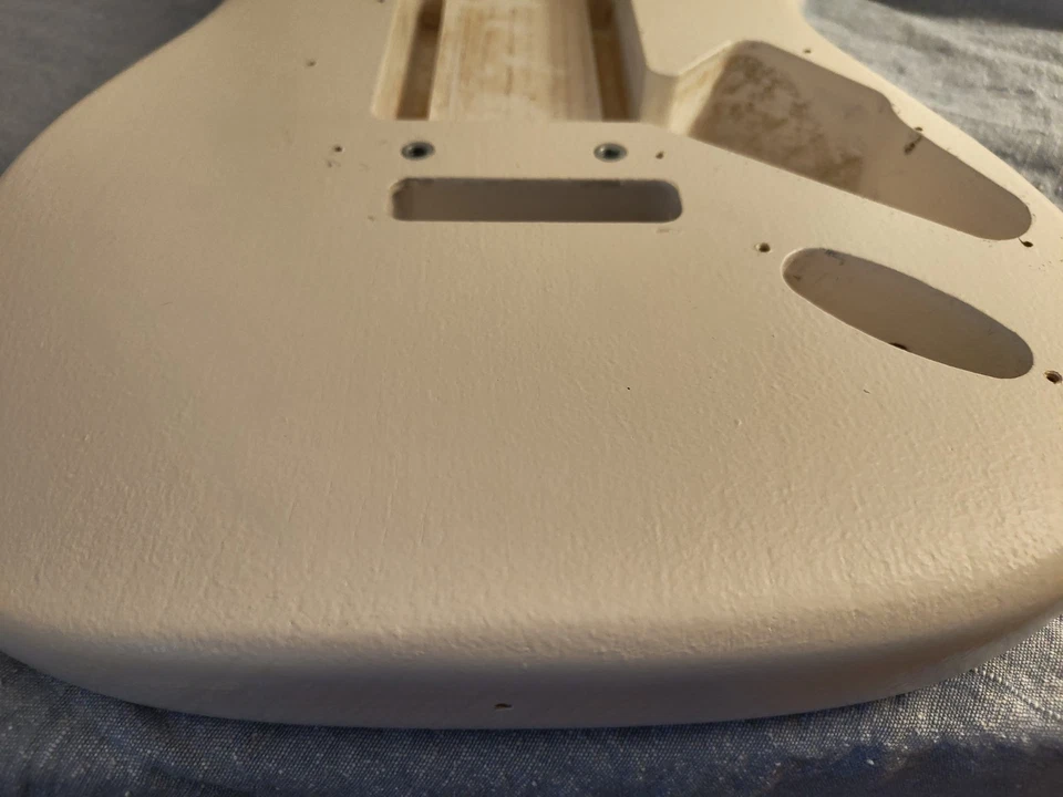 Warmoth Strat® Replacement Body 2025 - White Open Grain 4.0 Lbs - Image 4 of 4