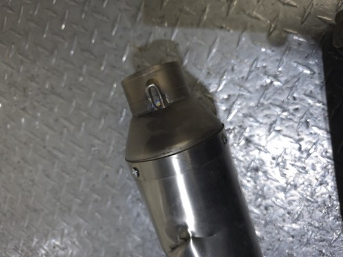 AKRAPOVIC SLIP ON EXHAUST MUFFLER (NO IDEA WHAT FITMENT IS) DAMAGED PARTS ONLY - Picture 13 of 16