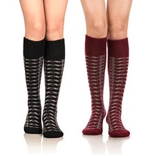 Womens Winter Warm Knee High Socks Ladies Wool Cozy Thick One Size Aa-01