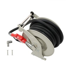 LABLT Retractable Diesel Hose Reel Fuel Hose Reel with Fueling Nozzle 1" × 50FT