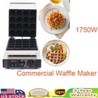 Electric Mini Belgian Waffle Maker Nonstick 16-Grid Round Waffle Baking Machine