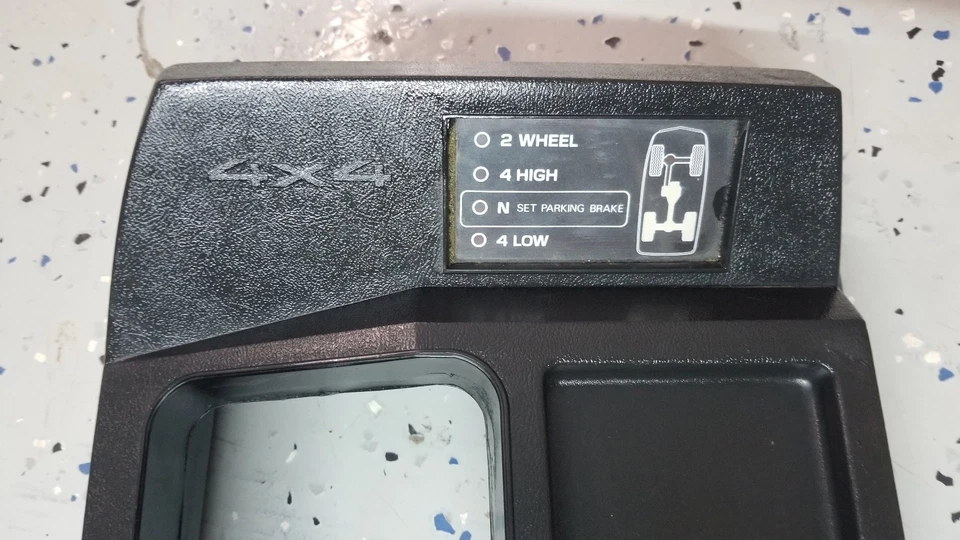 82 94 CHEVY S10 BLAZER GMC S15 JIMMY 4X4 CAJA DE TRANSFERENCIA PALANCA DE CAMBIOS MONTAJE BOTA Foto 3 de 4