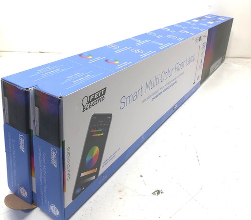 Lot Of 2 Feit Electric 42 inch Led Color Changing Smart Floor Lamp New Other